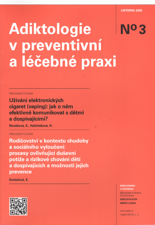 Adiktologie v preventivní a léčebné praxi