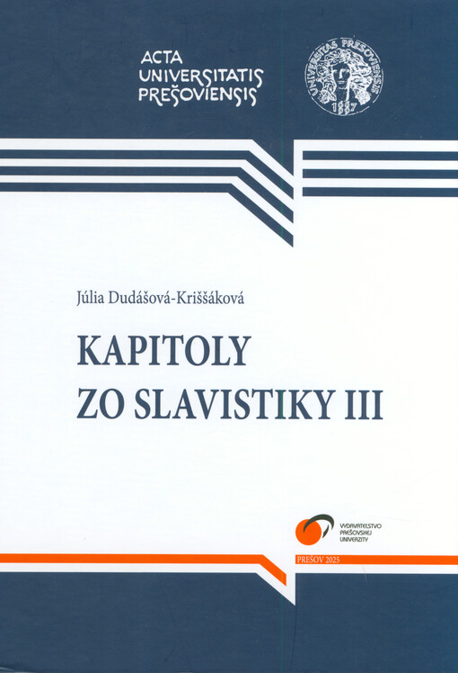 Kapitoly zo slavistiky III