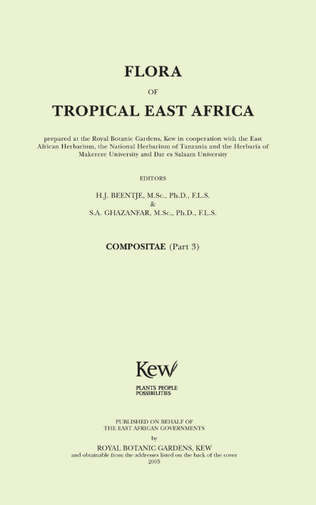 Flora of tropical East Africa. Compositae. (Part 3)