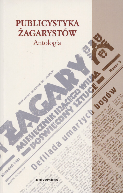 Publicystyka Żagarystów : antologia