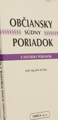 Občiansky súdny poriadok a notársky poriadok