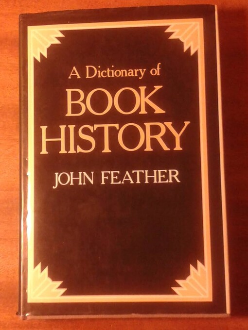 A dictionary of book history