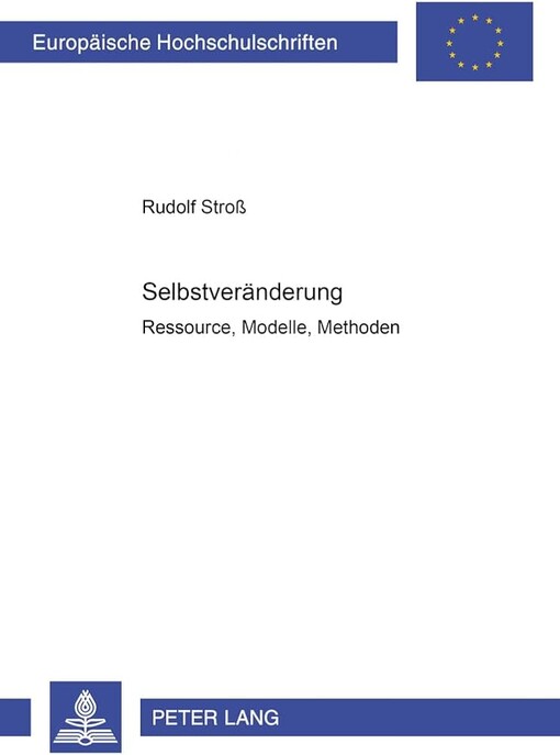 Selbstveränderung :Ressourcen, Modelle, Methoden
