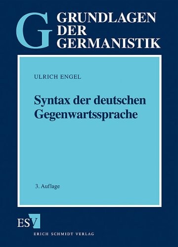 Syntax der deutschen Gegenwartssprache.