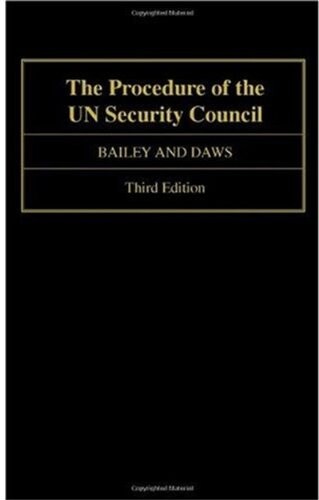 The Procedure of the UN Security Council
