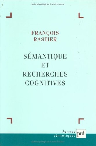 Sémantique et recherches cognitives (nouvelle editions)