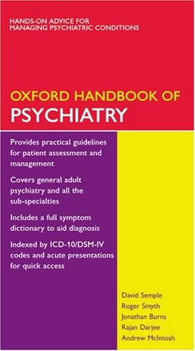 Oxford handbook of psychiatry