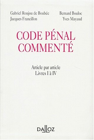 Code pénal commenté