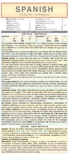 Spanish : concise grammar