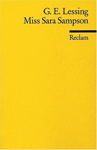 Miss Sara Sampson (German Edition)