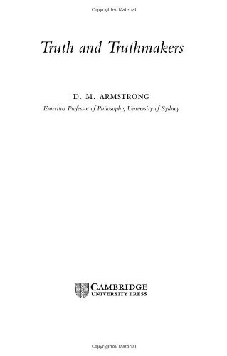 Truth and truthmakers