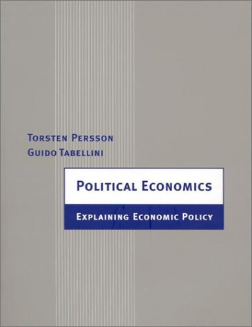 Political economics : explaining economic policy