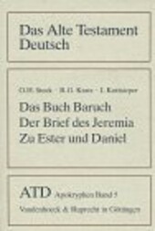 Das Buch Baruch. Der Brief des Jeremia. Zusatze zu Ester und Daniel (Das Alte Testament Deutsch. ATD - Apokryphen) (German Edition)