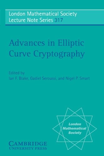 Advances in elliptic curve cryptography