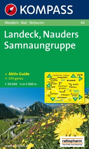 42: Landeck - Nauders-Samnaungruppe 1:50, 000