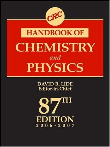 CRC Handbook of Chemistry and Physics, 87th Edition (CRC Handbook of Chemistry & Physics)