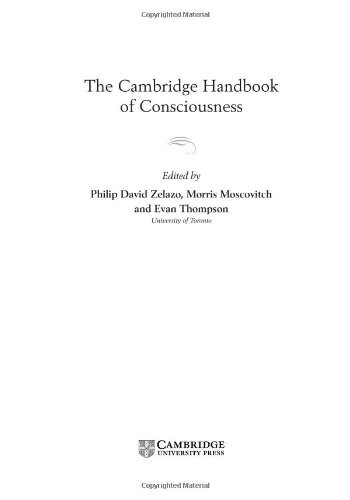 The Cambridge handbook of consciousness