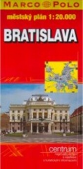 Bratislava městský plán 1:20 000