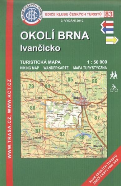 Okolí BrnaIvančicko : turistická mapa 1:50 000