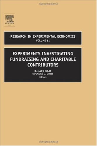 Experiments investigating fundraising and charitable contributors