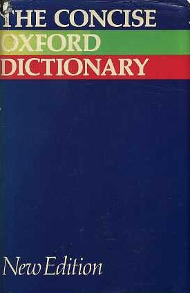 The concise Oxford dictionary of current English : based on the Oxford English dictionary and its supplements