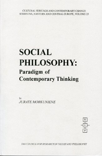 Social Philosophy: Paradigm of Contemporary thinking