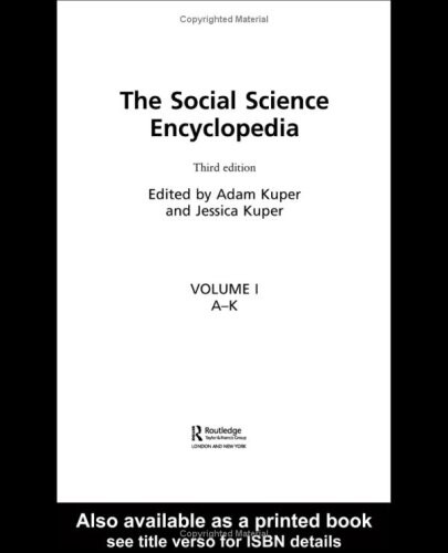 The Social Science Encyclopedia