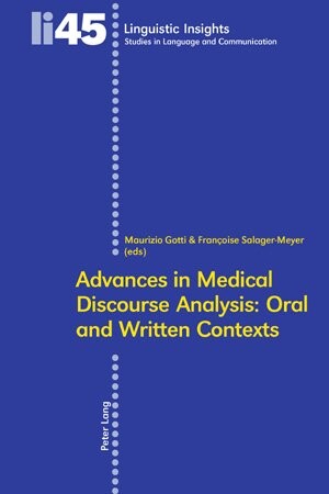 Advances in Medical Discourse Analysis: Oral and Written Contexts (Linguistic Insights)