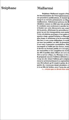 Stephane Mallarme (French Edition)