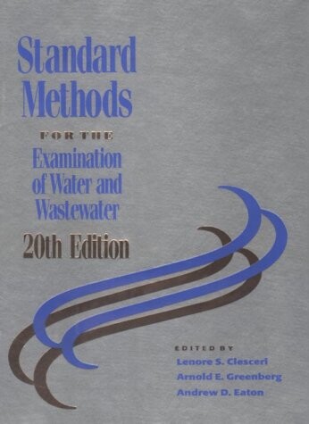 Standard methods for the examination of water and wastewater