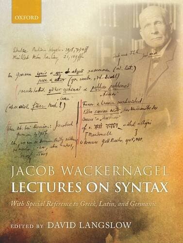 Lectures on syntax : with special reference to Greek, Latin, and Germanic