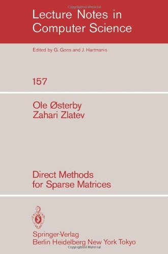 Direct Methods for Sparse Matrices (Lecture Notes in Computer Science)