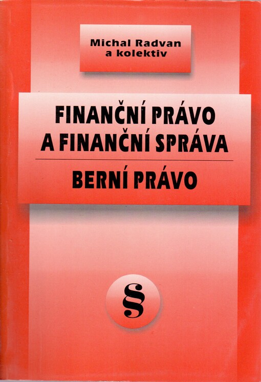 Finanční právo a finanční správa - berní právo