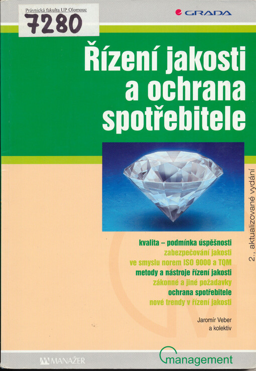 Řízení jakosti a ochrana spotřebitele