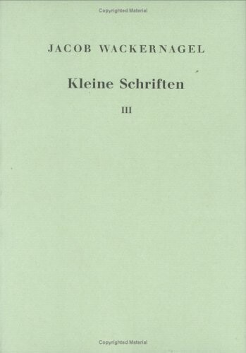 Kleine Schriften. Band 3 (Abhandl.Der Akad.Der Wissensch. Math.-Phys. Klasse 3.Folge) (German Edition)