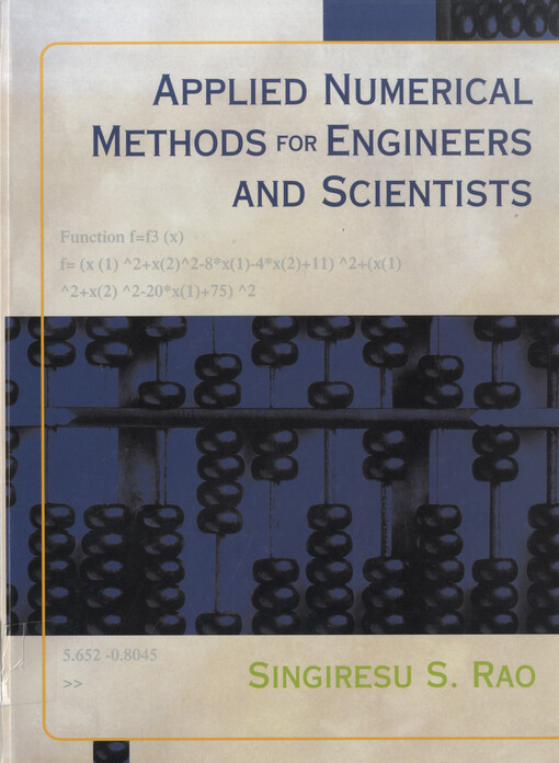 Applied numerical methods for engineers and scientists