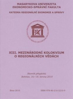 XIII. mezinárodní kolokvium o regionálních vědáchsborník příspěvků : Bořetice, 16.-18. června 2010