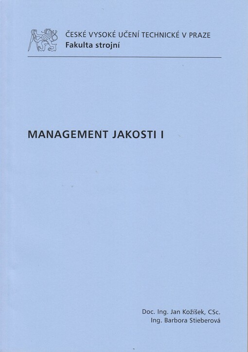 Management jakosti I