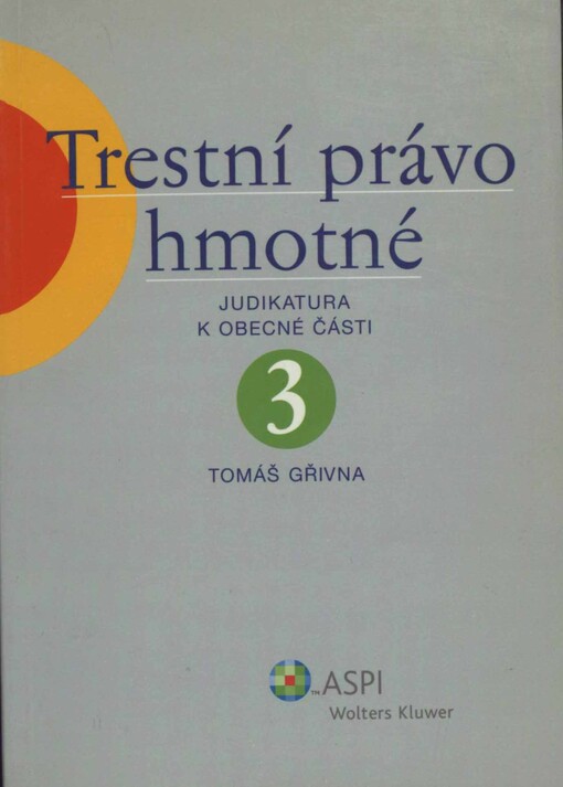 Trestní právo hmotné, sv. 3