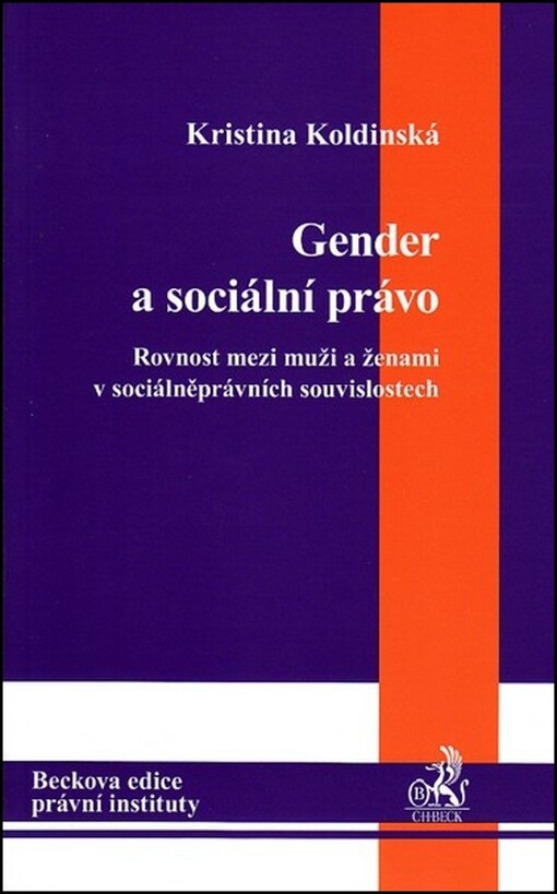 Gender a sociální právo: rovnost mezi muži a ženami v sociálněprávních souvislostech