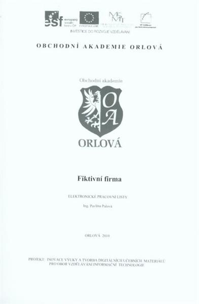 Fiktivní firma : elektronické pracovní listy