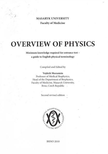 Overview of physics :minimum knowledge required for entrance test - a guide to English physical terminology