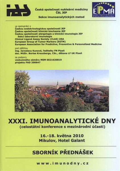 ... imunoanalytické dny : (celostátní konference s mezinárodní účastí) ... : sborník konference