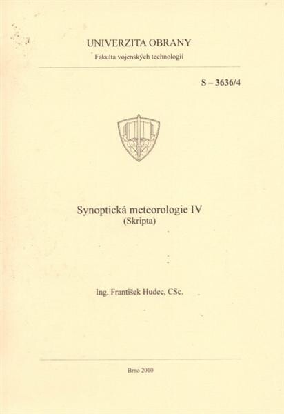 Synoptická meteorologie IV. : (skripta)