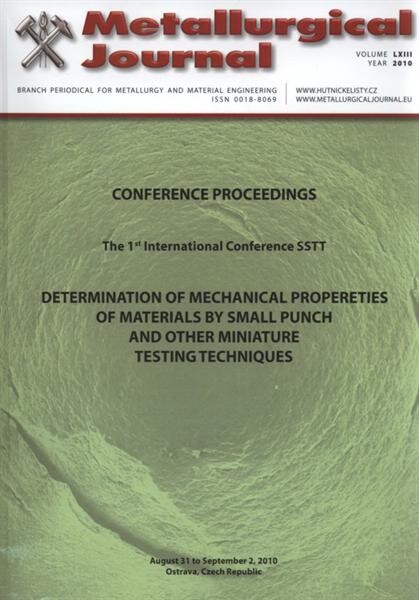 Determination of Mechanical Properties of Materials by Small Punch and Other Miniature Testing Techniques 
