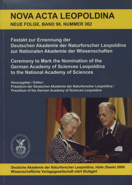 Festakt zur Ernennung der Deutschen Akademie der Naturforscher Leopoldina zur Nationalen Akademie der Wissenschaften 