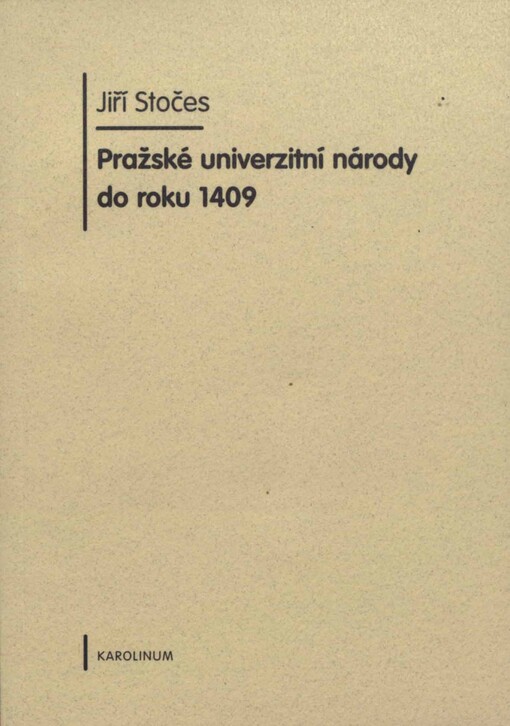 Pražské univerzitní národy do roku 1409