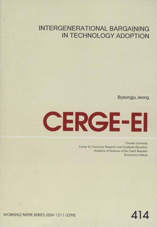 Intergenerational bargaining in technology adoption