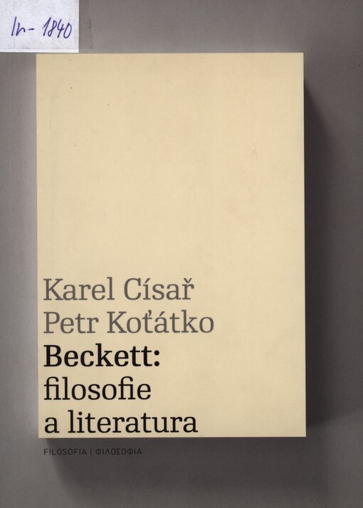 Beckett: filosofie a literatura