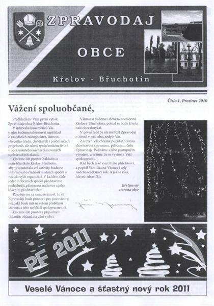 Zpravodaj obce Křelov - Břuchotín